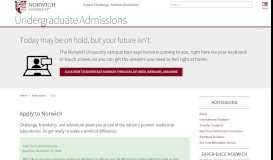 
							         Apply - Norwich University								  
							    