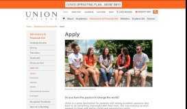 
							         Apply Now - Apply | Union College								  
							    