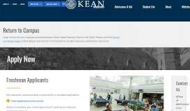 
							         Apply Now | Kean University								  
							    