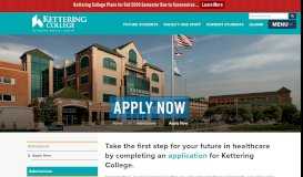 
							         Apply Now - Kettering Healthcare College								  
							    
