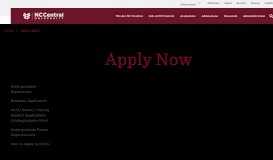 
							         Apply Now - North Carolina Central University								  
							    