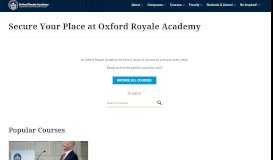 
							         Apply Now - Oxford Summer School from Oxford Royale Academy								  
							    