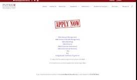 
							         Apply Now | Putra Business School								  
							    