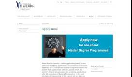 
							         Apply now! | Rhine-Waal University of Applied Sciences								  
							    