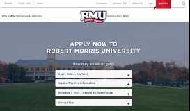 
							         Apply Now - Robert Morris University								  
							    