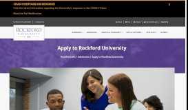 
							         Apply Now » Rockford University								  
							    