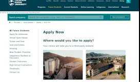 
							         Apply Now: Student Housing: Thompson Rivers University								  
							    