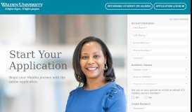 
							         Apply Now | Submit Your Application Online – Walden University								  
							    