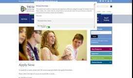 
							         Apply Now | Tresham College								  
							    