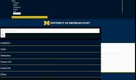 
							         Apply Now | University of Michigan-Flint								  
							    