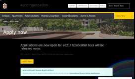 
							         Apply now | UNSW Accommodation								  
							    