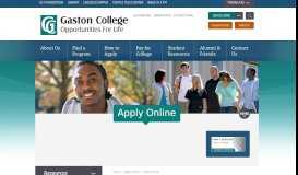 
							         Apply Online - Gaston College								  
							    