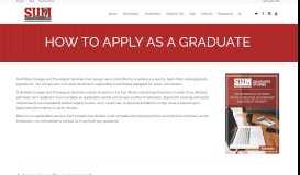 
							         Apply Online - Graduate — SUM Bible College & Theological ...								  
							    