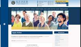 
							         Apply Online | Keiser University								  
							    