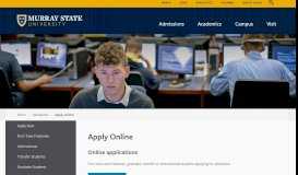 
							         Apply Online - Murray State University								  
							    