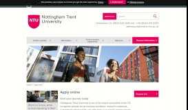 
							         Apply Online – Nottingham Trent University								  
							    