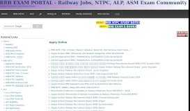 
							         Apply Online | RRB EXAM PORTAL - Indian Railways Jobs, NTPC ...								  
							    