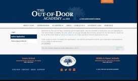 
							         Apply Online - The Out-of-Door Academy								  
							    
