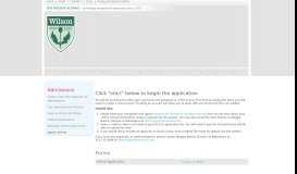 
							         Apply Online - The Wilson School - Wilson Online Forms								  
							    