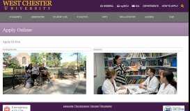 
							         Apply Online - West Chester University								  
							    