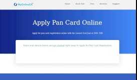
							         Apply Pan Card Online : PAN Card Online Registration - MyOnlineCA								  
							    