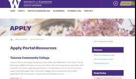 
							         Apply Portal:Resources | Office of Admissions								  
							    