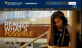 
							         Apply | Potomac State College Admissions | West Virginia University								  
							    
