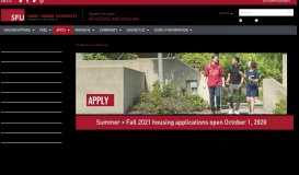 
							         Apply - Residence and Housing - Simon Fraser University								  
							    