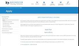 
							         Apply - Rochester Housing Authority								  
							    