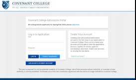 
							         Apply - Scots Portal: Login - Covenant College								  
							    