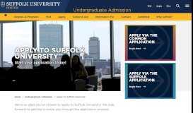 
							         Apply - Suffolk University								  
							    