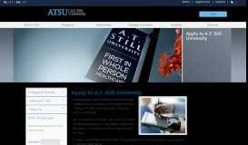
							         Apply to A.T. Still University - ATSU								  
							    