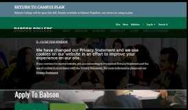 
							         Apply to Babson | Babson College								  
							    