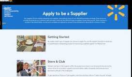 
							         Apply to be a Supplier - Walmart Corporate								  
							    