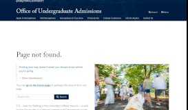 
							         Apply to Georgetown | Office of Undergraduate Admissions ...								  
							    