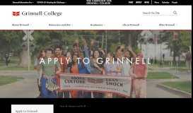
							         Apply to Grinnell | Grinnell College								  
							    