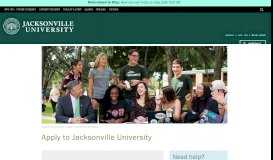 
							         Apply to Jacksonville University | Jacksonville University in ...								  
							    