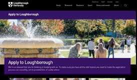 
							         Apply to Loughborough - Loughborough University								  
							    