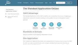 
							         Apply to multiple schools at the same time with the SAO - SSAT								  
							    