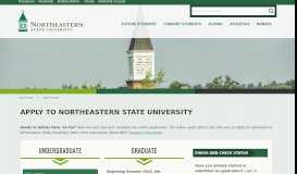 
							         Apply to NSU - Northeastern State University								  
							    