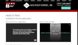 
							         Apply to Rent - Doud Realty Services, Inc.								  
							    