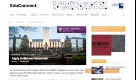 
							         Apply to Rhodes (Rhodes University) | EduConnect								  
							    
