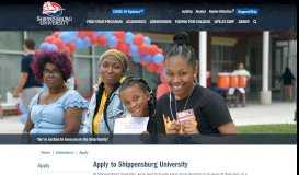 
							         Apply to Shippensburg Online - Shippensburg University								  
							    