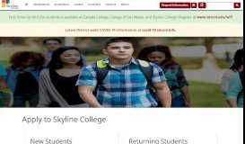 
							         Apply to Skyline College | Admissions | Skyline College								  
							    