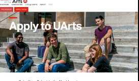 
							         Apply to UArts | University of the Arts								  
							    