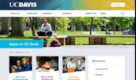 
							         Apply to UC Davis | UC Davis								  
							    