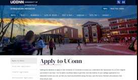 
							         Apply to UConn | Undergraduate Admissions								  
							    