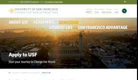 
							         Apply to USF - Admission | University of San Francisco								  
							    