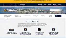 
							         Apply to USM | University of Southern Maine								  
							    