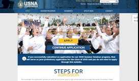 
							         Apply to USNA :: Admissions :: USNA - Naval Academy								  
							    